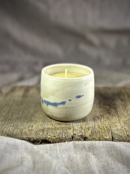 Preview: Becher mit Bienenwachskerze