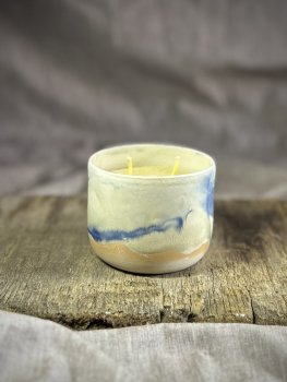 Preview: Becher mit Bienenwachskerze